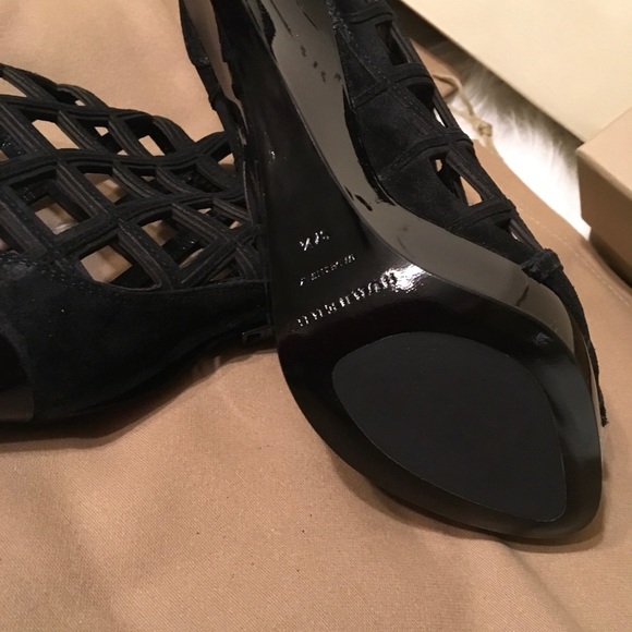 Burberry peep toe ankle bootie size 37.5 - Picture 6 of 8